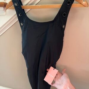 Juicy Couture Black Grommet Bathing Suit